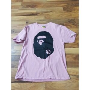 A Bathing Ape BAPE Men's Bicolor Big Ape Head Tee Size Large